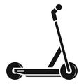 Electric modern scooter icon, simple style