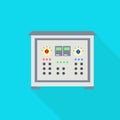 Electric modulator icon, flat style Royalty Free Stock Photo