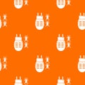 Electric mosquito pattern vector orange