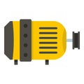 Electric motor icon isolated