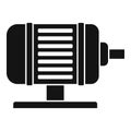 Electric motor icon, simple style Royalty Free Stock Photo