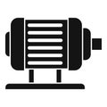 Electric motor icon, simple style Royalty Free Stock Photo