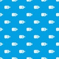 Electric motor pattern seamless blue