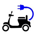 Electric Motorcycle Icon