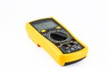 Electric multimeter isolated on white Royalty Free Stock Photo