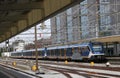 Electric multiple unit trains in Leiden station