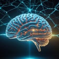 Electric Neural Network Brain Concept