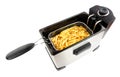 Electric Oil Fryer Appliance Frying French Fries Royalty Free Stock Photo