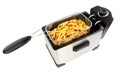 Electric Oil Fryer Appliance Frying French Fries Royalty Free Stock Photo