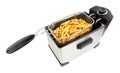 Electric Oil Fryer Appliance Frying French Fries Royalty Free Stock Photo