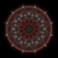 Electric organic sacred geometry mandala digital art