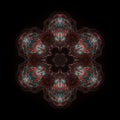 Electric organic sacred geometry mandala digital art