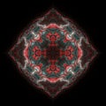 Electric organic sacred geometry mandala digital art