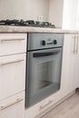 Electric oven closeup. Control Panel Royalty Free Stock Photo