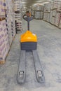 Electric Pallet Jack Warehouse Royalty Free Stock Photo