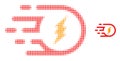 Electric Participle Halftone Dotted Icon