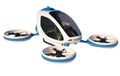 Electric Passenger Drone on white background