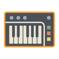 Electric piano icon or sign