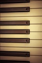 An Electric piano keyboard