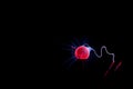 Electric Plasma Ball on Dark Background Royalty Free Stock Photo