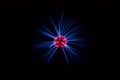 Electric Plasma Ball on Dark Background Royalty Free Stock Photo