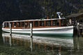 Electric Pleasure Boat at the Lake KÃÂ¶nigssee near Berchtesgarden, Bavaria, Germany