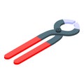 Electric pliers icon, isometric style Royalty Free Stock Photo