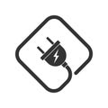 Electric plug graphic symbol