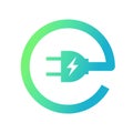 E plug electric icon, Power charging sign, Eco energy concept, Vector illustration. Royalty Free Stock Photo