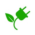 Electric plug icon sign with cord Ã¢â¬â vector Royalty Free Stock Photo
