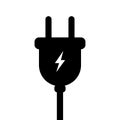 Electric plug icon. Vector illustration Royalty Free Stock Photo