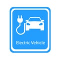 Electric plug icon. Vector illustration. Royalty Free Stock Photo