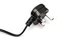 Electric plug isolated on the white Royalty Free Stock Photo