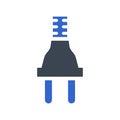 Electric plug socket icon Royalty Free Stock Photo