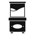 Electric popcorn machine icon simple vector. Corn seller