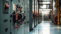 Electric Power Equipment in a Commercial Facility Enhancing Operational Efficiency Royalty Free Stock Photo