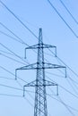 Electric power lines Royalty Free Stock Photo