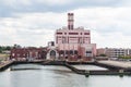 Electric Power Plant on Boston River Royalty Free Stock Photo