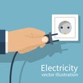 Electric power plug Royalty Free Stock Photo