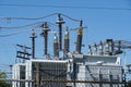 Electric power transformer Royalty Free Stock Photo