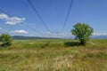 Electric power transmission line Royalty Free Stock Photo