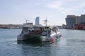 Electric powered tourist boat in Barcelona. Spain