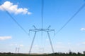 Electric powerlines Royalty Free Stock Photo