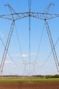 Electric powerlines Royalty Free Stock Photo