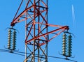 Electric powerlines Royalty Free Stock Photo