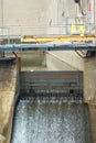 Electric powerplant river dam waterfall hydroelectric powerstation