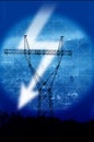 Electric pylon Royalty Free Stock Photo