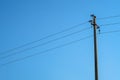 Electric pylon current electricity energy ecological transition panorama landscape