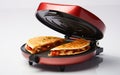 Electric Quesadilla Maker Against a White BackgroundGenerative Ai Royalty Free Stock Photo