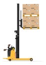 Electric reach stacker